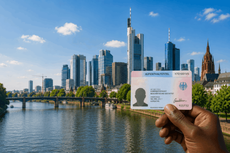 Convert Chancenkarte to a Work Residence Permit in Frankfurt